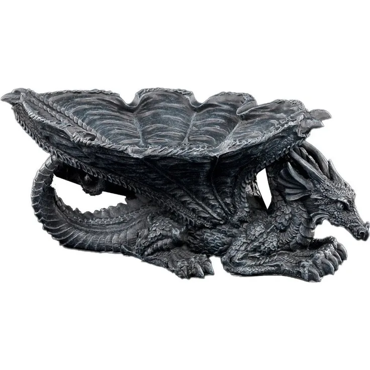 Figuren Shop GmbH Aschenbecher Drachen Aschenbecher oder Schale - Fantasy Dekoschalde Dekoration Asch