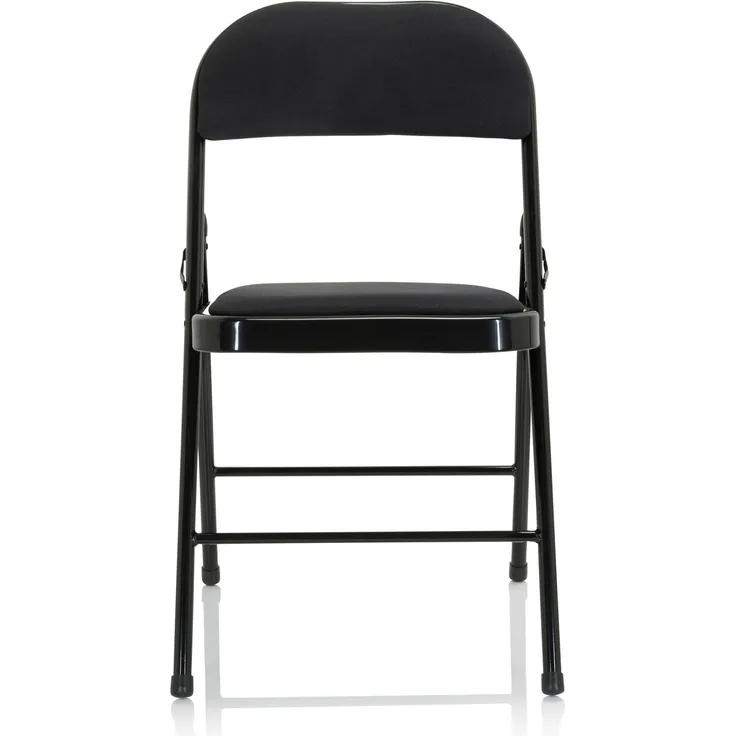 hjh OFFICE Besucherstuhl Konferenzstuhl TUDELA II Stoff Schwarz