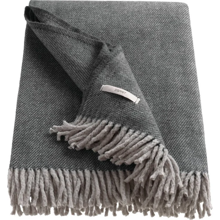 Wohndecke Jade, Esprit, aus recycelter Baumwolle, Kuscheldecke – Bild 3
