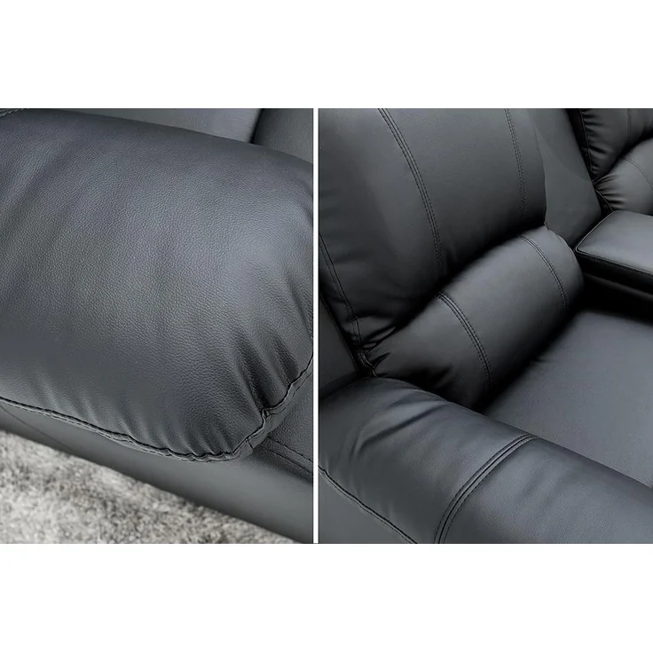 riess-ambiente TV-Sessel HOLLYWOOD 190cm schwarz - Kinosessel, Fernsehsessel, verstellbar (Einzelartikel, 1-St), Wohnzimmer · Cupholder · Kunstleder · modern · inkl. Liegefunktion – Bild 9