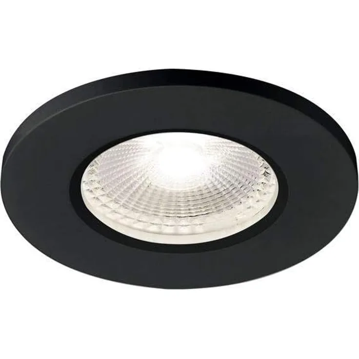 SLV No. 1001017 KAMUELA ECO LED Fire-rated Deckeneinbauleuchte schwarz 4000K 38° IP65