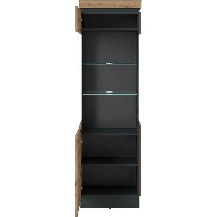 Wohnwand >Corte< (3-teilig) in Coast Evoke Eiche Dekor - 222x201x45 (BxHxT) – Bild 5