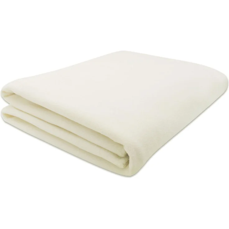 ZOLLNER Kuscheldecke, 130x170 cm, creme – Bild 1