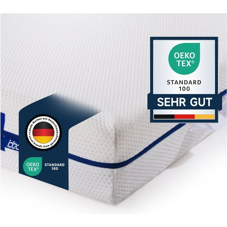 Kaltschaummatratze Matratze 120x200 cm, 2in1 Härtegrade Kaltschaummatratze 7-Zonen, Höhe 18 cm (H2 weich / H3 Fester) – Bild 1