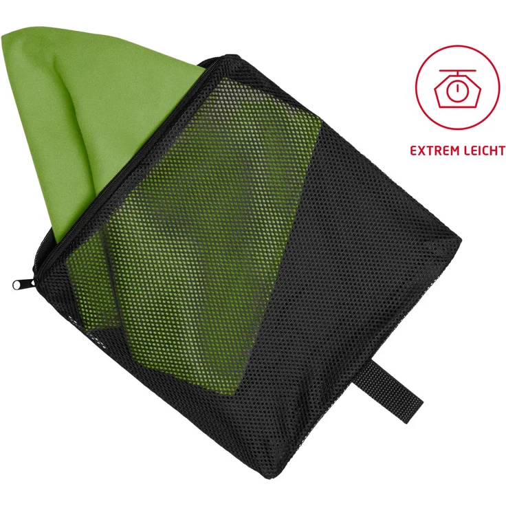 4 x fleuresse Sport Handtuch 40x80 cm High-Tech-Reise Handtücher 3450-5 grün – Bild 3