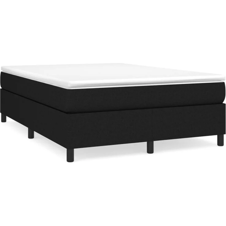 vidaXL Boxspringbett, Stoff Schwarz, 140x190 cm – Bild 9