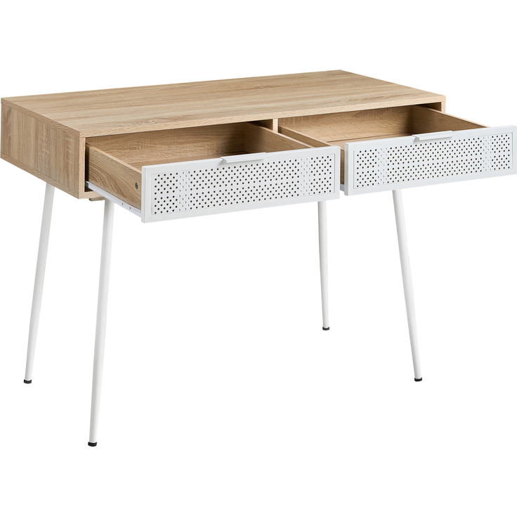 Schreibtisch CHULA Hellbraun 110 cm 52 cm – Bild 6