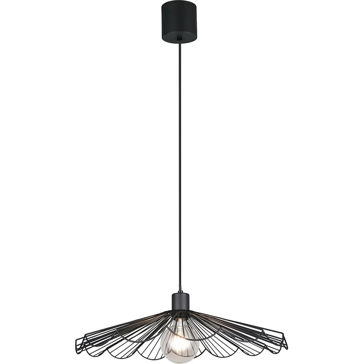 Pendelleuchte MARGARITA mit gefächertem Metall Gitterschirm Ø 50cm – Bild 2