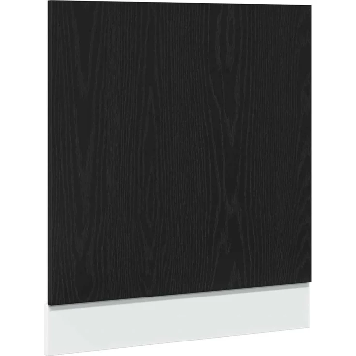 vidaXL Geschirrspülerblende Lyon Schwarz Eichen-Optik 60x1,5x67 cm 863151 – Bild 2