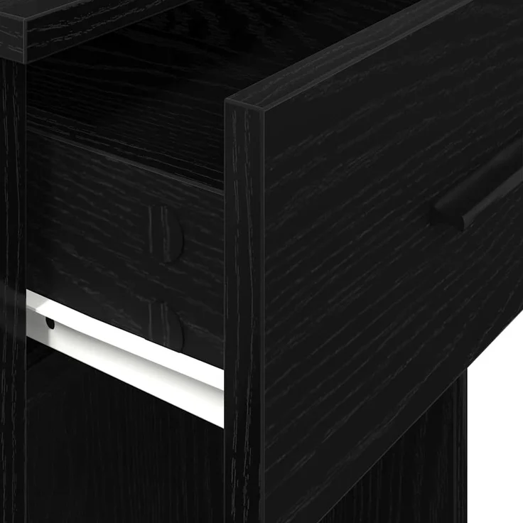 vidaXL Computerschrank mit Schublade Schwarz 35x45x77 cm 858741 – Bild 7