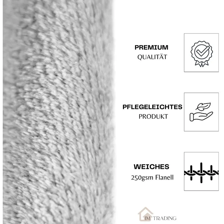 Kuschelige Decke 220x240 cm Fleecedecke Wohndecke aus Polyester Tagesdecke Dunkelblau – Bild 5