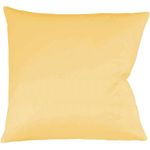 Fleuresse Mako-Satin Kissenbezug Bezug 80x80 cm uni mit RV 2349 sonne