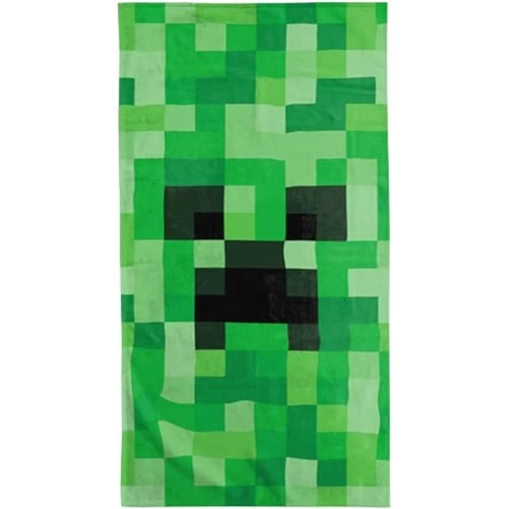 BERONAGE Strandtuch Minecraft Badetuch Creeper 75x150 cm, (1-St), Frottee in Velours-Qualität – Bild 1