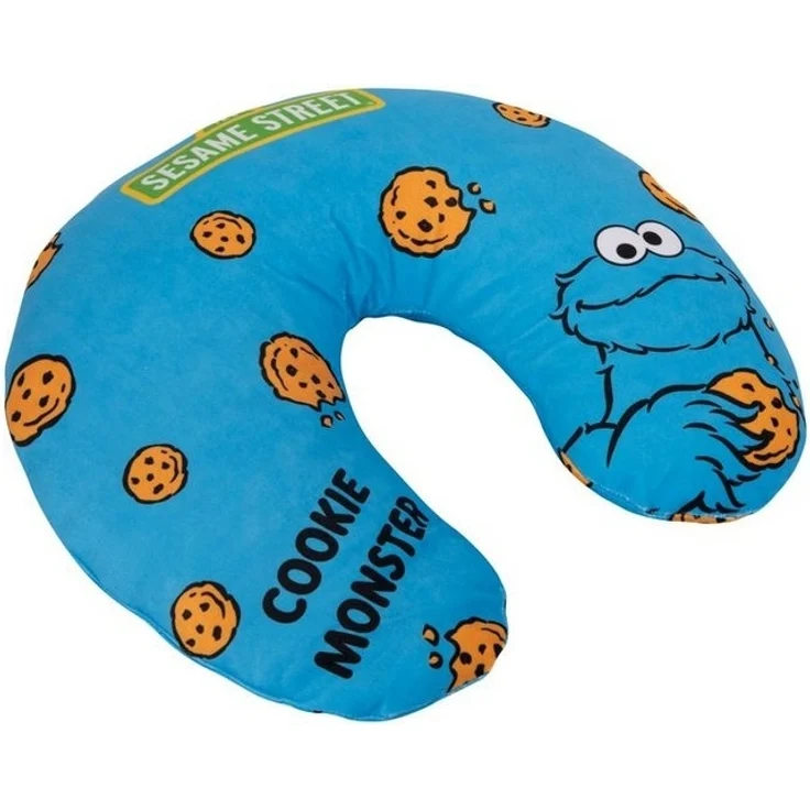 United Labels® Dekokissen Sesamstraße - Reisekissen Nackenhörnchen Krümelmonster – Bild 2