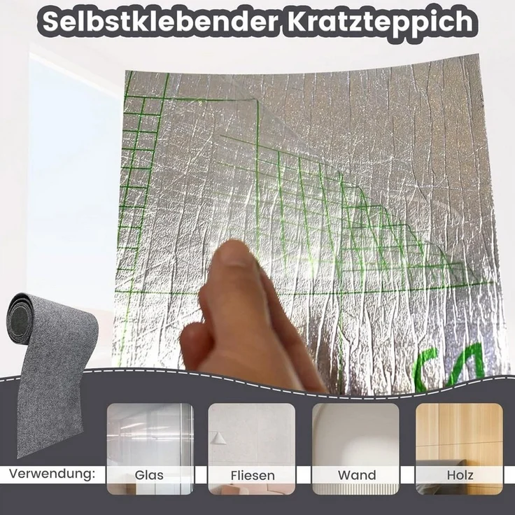 Refined Living Kratzmatte Selbstklebende Katzenkratzmatte 40x200cm,kratzmatte katze,Kratzteppich, (Kratzmatte Sofa, Katzen Möbel Schutz, DIY Kratzpad, Kratzschutzmatte, Katzenteppich, Krallenpflege,kratzmatte katze, kratzmatte katze wand, kratzmatte se... – Bild 3