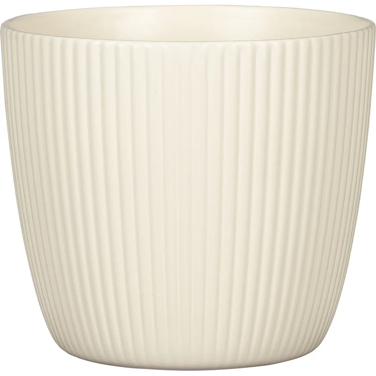 Scheurich Aura, Blumentopf aus Keramik, Farbe: Creme, 23,2 cm Durchmesser, 21,3 cm hoch, 11,465 l Vol. – Bild 1
