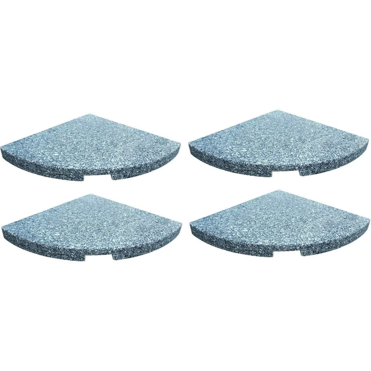 Gardissimo NEW STOUT 4er-Set Granit Beschwerer Gewichte für Schirmständer 84kg – Bild 5