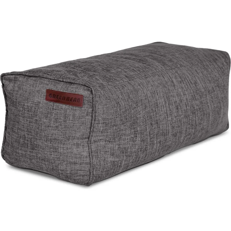 Green Bean® Indoor Sitzhocker Pouf 70x33x28cm EPS-Perlen Füllung -Home Linen Kuschelig Weich Waschbar - Drinnen Bodenkissen Liegekissen Sitzkissen Sitzhocker Sessel Kinder Erwachsene Stoff Dunkelgrau – Bild 1