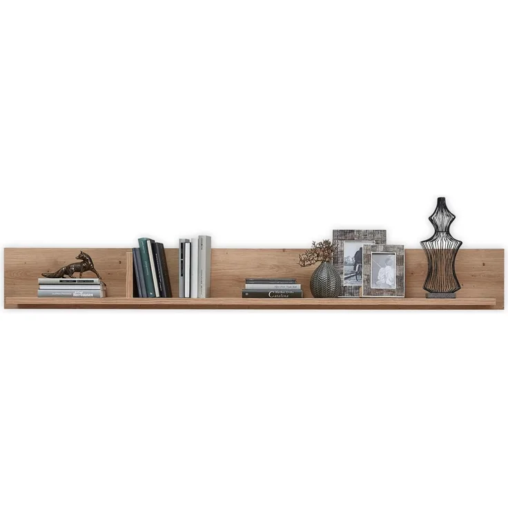 Stella Trading Wandboard in Old Artisan Oak Optik FSC-Zertifiziert - Hochwertiges und vielseitig einsetzbares Wandregal - 180 x 22 x 22 cm (B/H/T)