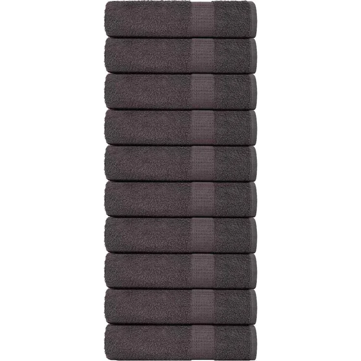 vidaXL Handtücher FROGN 10 Stk. Anthrazit 50x100 cm 360 g/m² 136683 – Bild 1