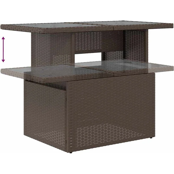 vidaXL Gartensofa-set 7 stk. Poly-Rattan 3359801 – Bild 11