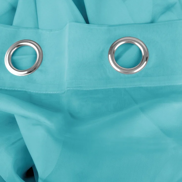 Bestlivings Transparente Türkise Gardine mit Ösen 2er Pack (B140 x L145), viele Varianten erhältlich – Bild 3