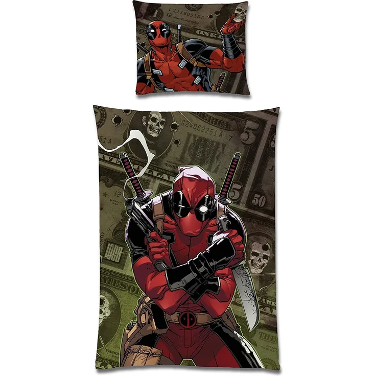 Bettwäsche 'Marvel Deadpool' Linon / Renforce – Bild 2