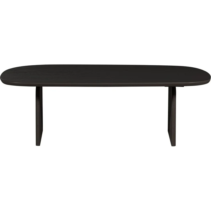 Couchtisch Tablo Eiche FSC, organisches Design, modern, schwarz, 110 x 60 cm, robust – Bild 2