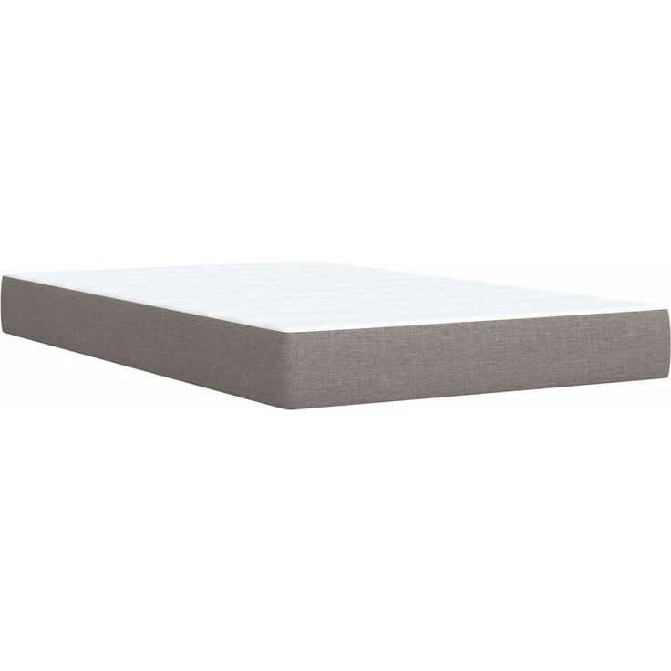 vidaXL Boxspringbett mit Matratze Taupe 120 x 190 cm Stoff 3452887 – Bild 7