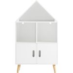 SoBuy KMB58-W Kinderregal, MDF, Lackiert, Weiß, 60 x 103 x 30 cm