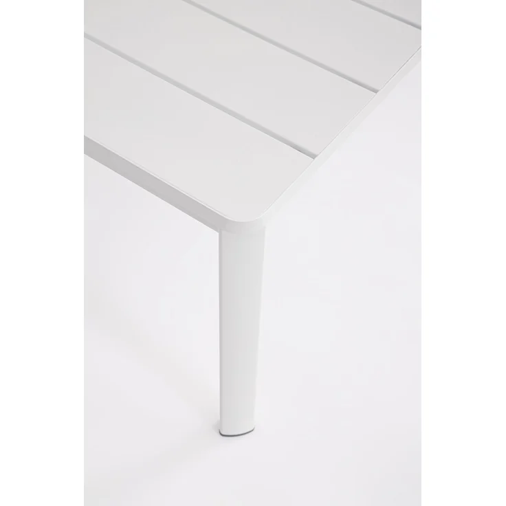 Garten-Set Konnor Aluminium, modern und wetterfest mit abnehmbaren Kissen, weiß-grau, 4-teilig – Bild 4
