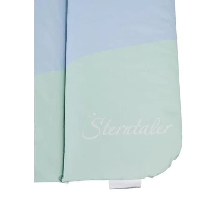Sterntaler Wickelunterlage Familie Bär aus pflegeleichtem, abwischbarem Material, weich gepolstert für den Wickelbereich, hygienisch und alltagstauglich, 72 × 85 × 5 cm – eisblau – Bild 6