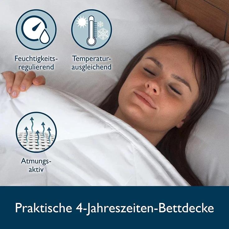 Beautissu BeauNuit JD Bettdecke 4 Jahreszeiten 135x200 cm – Bild 2