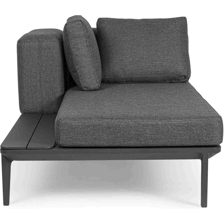 Gartensofa Matrix aus Aluminium, modern gepolstert, Anthrazit Sand, 2-3 Sitzplätze – Bild 9