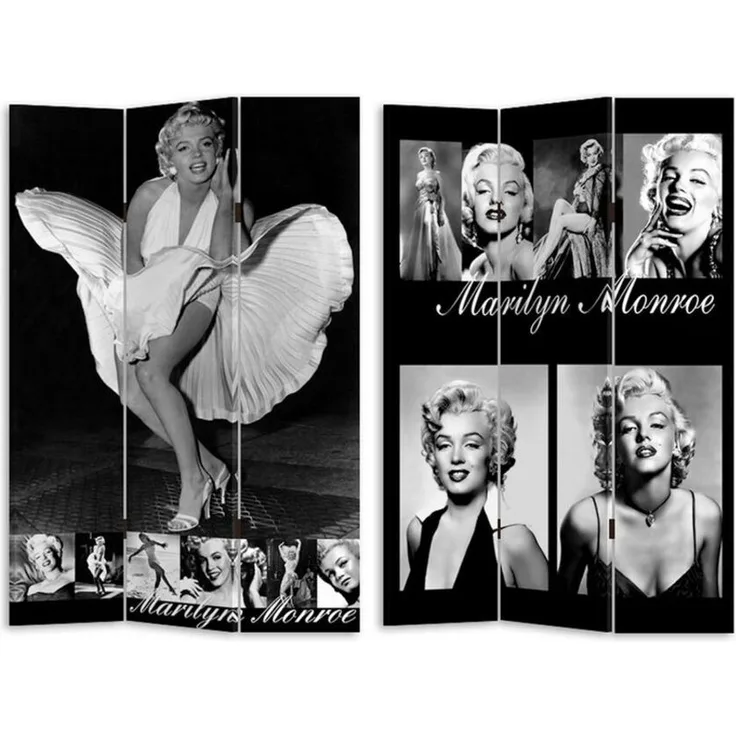 HTI-Line Paravent Paravent Marilyn (Stück, 1 St, 1 Paravent), Raumteiler Sichtschutz Trennwand