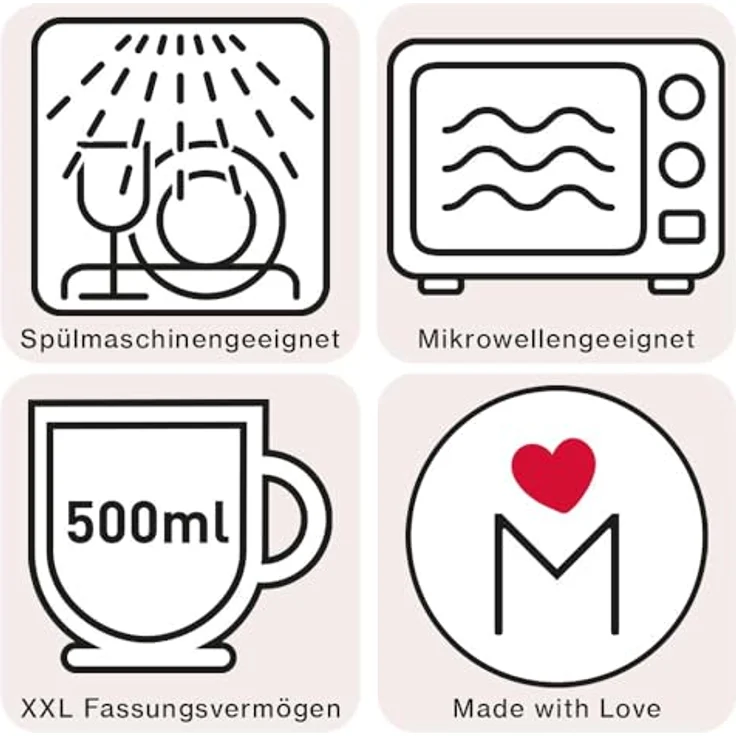 Tasse Becher 500ml "Hitze dehnt sich aus, also bin ich nicht dick sondern heiss" – Bild 4