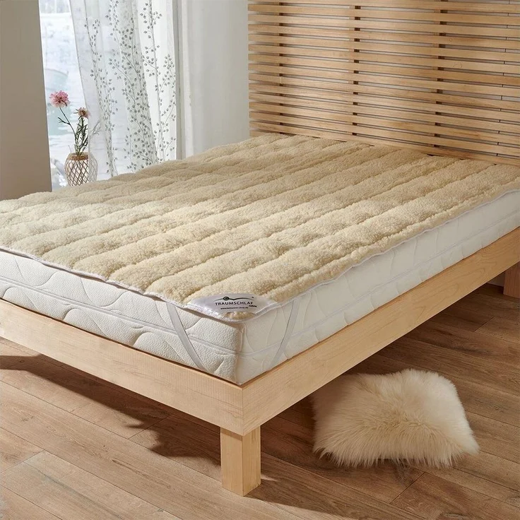 Matratzenauflage Nature Lammflor Unterbett Wende-Matratzenauflage TRAUMSCHLAF – Bild 1