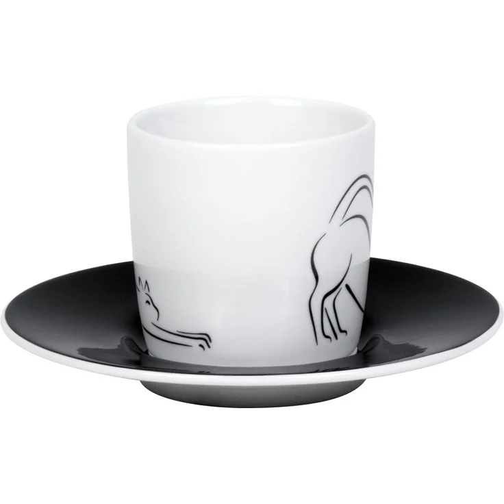 KÖNITZ 1150533018 Espressotasse Hommage à Picasso - Le Chat (Die Katze) 85 ml, Porzellan – Bild 5