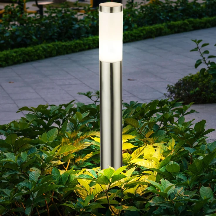 LED Außen Säulen Stehlampe, Edelstahl, IP44 – Bild 3
