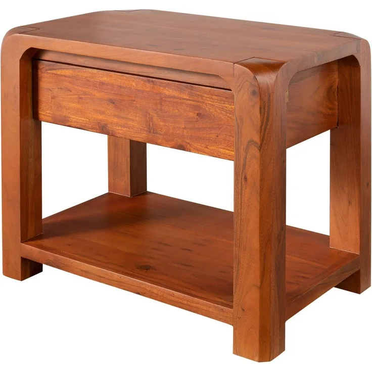 Nachttisch Akazie 60x40x50 honig lackiert BUENO #025