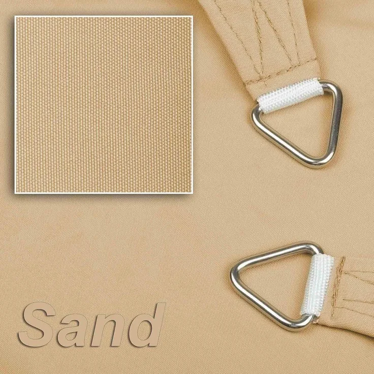 hanSe Sonnensegel Schattensegel Schattenspender Polyester Recheck 2x3m Sand – Bild 1