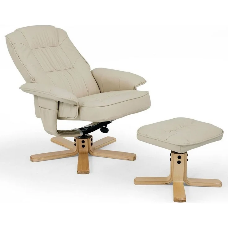 IDIMEX Relaxsessel CHARLY, Fernsehsessel mit Hocker Relaxsessel Drehsessel TV Sessel Kunstleder – Bild 2