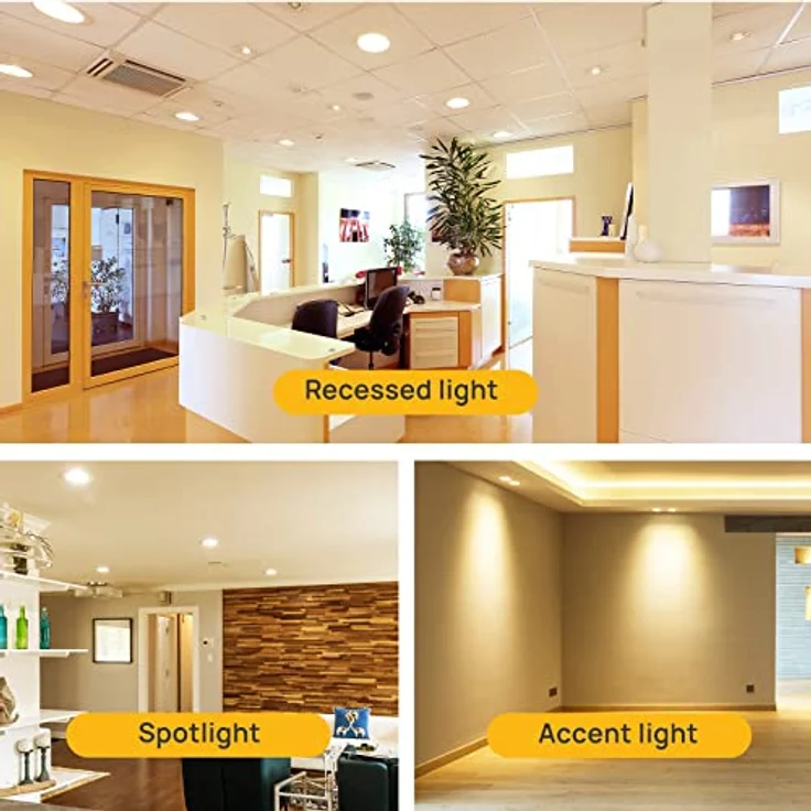 Linkind Dimmbar 5.7W GU10 LED Lampen, ersetzt 75W Lampe, 2700K Warmweiß Reflektorlampe GU10 Spot, 110° breite Abstrahlwinkel 560Lm Leuchtmittel PAR16 LED, 5 Stück – Bild 8