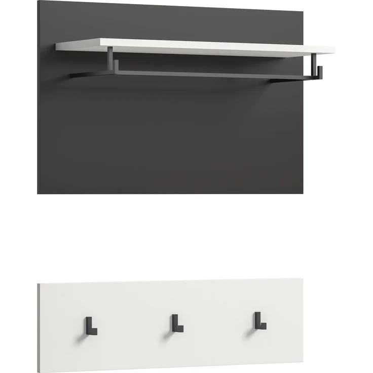 Paneel (B/H/T: 80x73x27 cm) in weiß Nachbildung