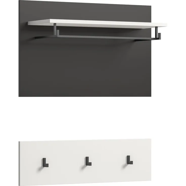 Paneel (B/H/T: 80x73x27 cm) in weiß Nachbildung