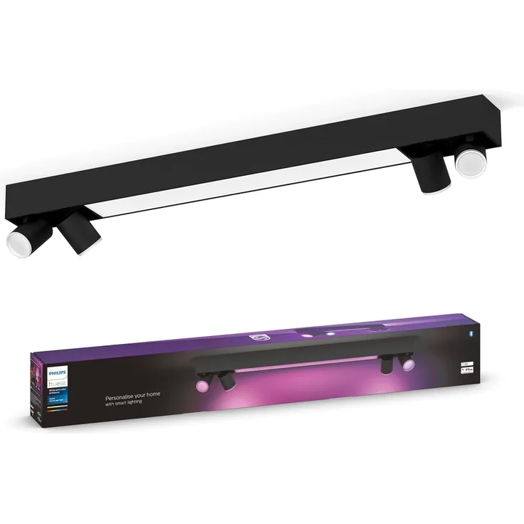 Philips Hue White&Col. Amb. Centris Spot 4flg schwarz V2