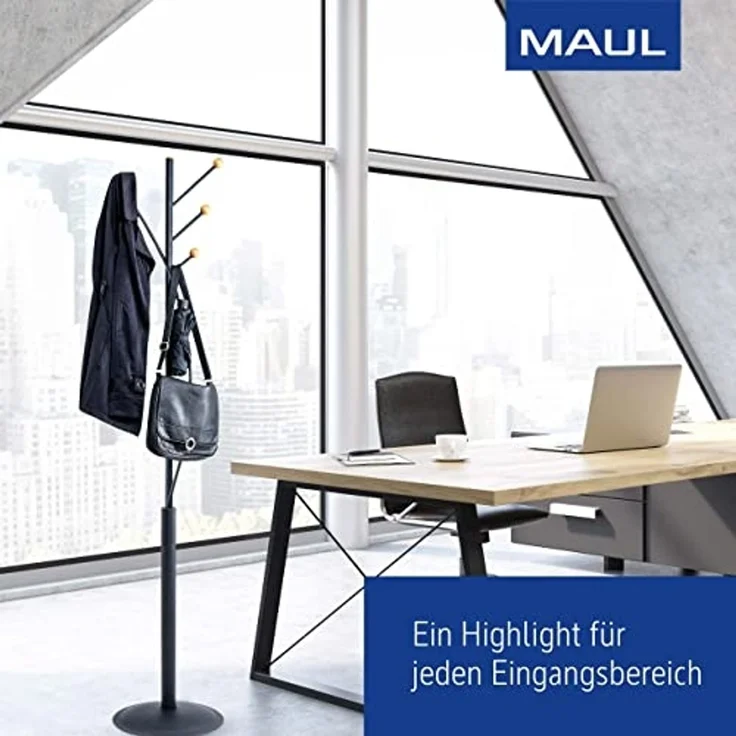 Maul Garderobenständer Maulaura 4 Haken holz – Bild 6