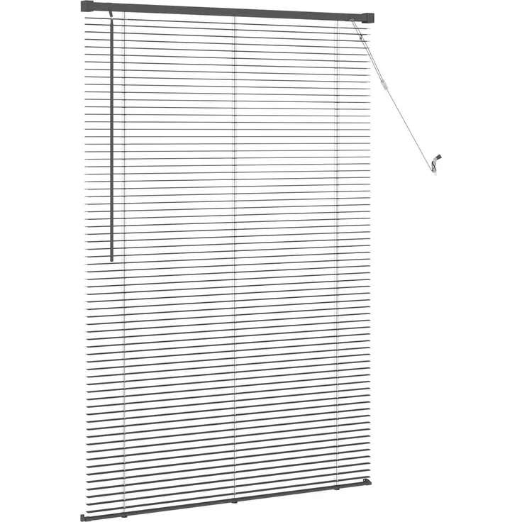 vidaXL Venezianische Jalousie Silber Grau 150 x 100 cm 25 mm PVC 42003686 – Bild 5