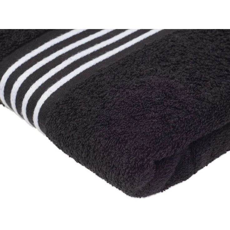 Gözze Handtücher RIO, 70x140 cm, Schwarz, Weiß, Streifen, (1-St) – Bild 3