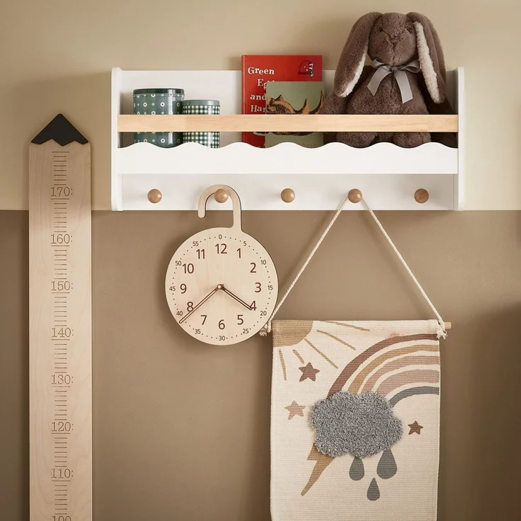 SoBuy KMB78-W Kinderregal, MDF, Lackiert, Weiß, 73 x 80 x 15 cm – Bild 2